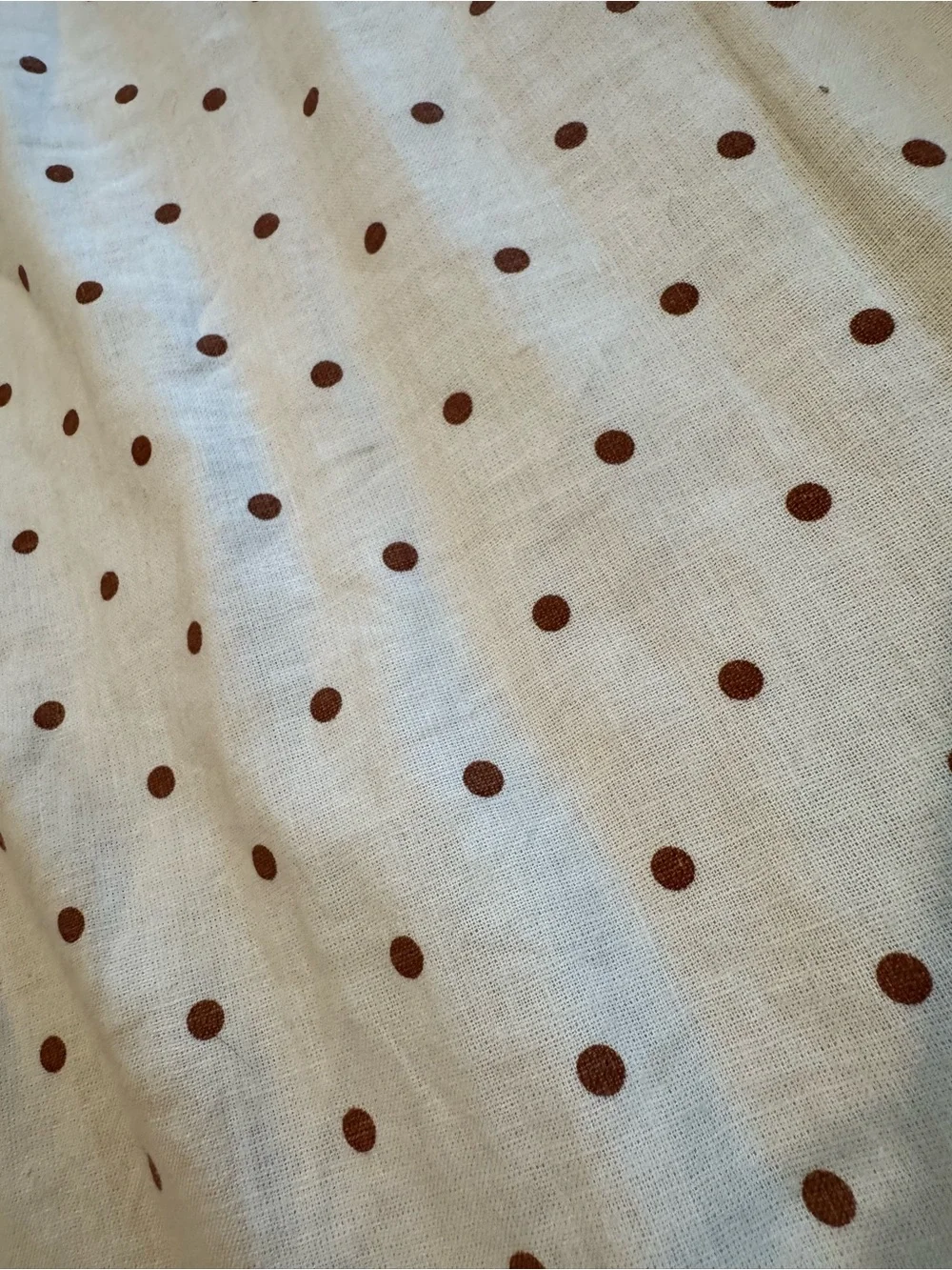 Abercrombie & Fitch Emerson Strapless Linen Midi Polka Dot Dress Sz XL
